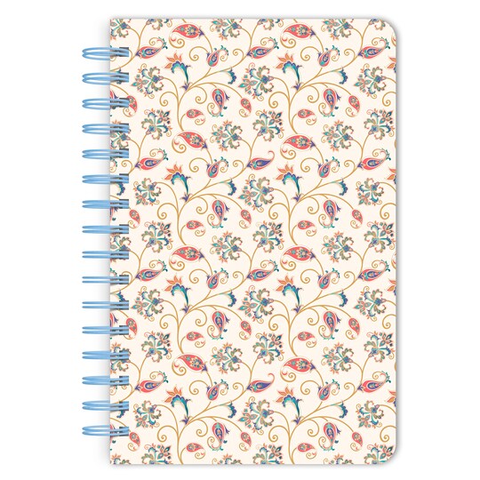 Tuscan Delight | 5.25x8.25 Inch Compact Wire Journal | Non-Dated | Foil Stamped Cover